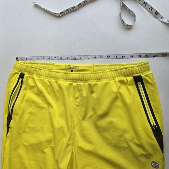 Outerknown Warm-Up Knit Jogger Electric Lime Mid-weight Stretch Men's Size XXL - Picture 6 of 10